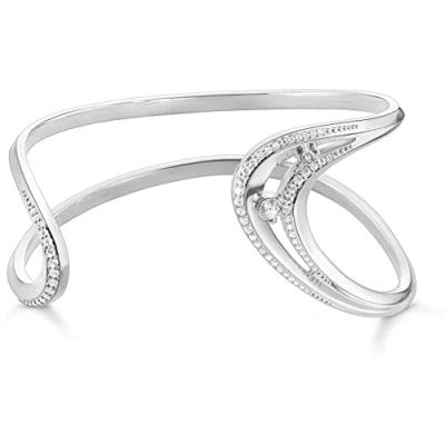 Abbildung von Thomas Sabo AR108 051 14 Damen Armreif Welle mit Steinen
