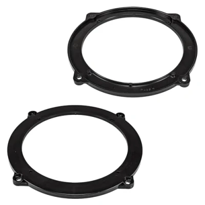 Abbildung von tomzz Audio 2803 019 Lautsprecherringe Adapter Halterungen kompatibel mit Audi A3 8P ab 2004 2012 Seitenteil Heck für 165mm DIN Lautsprecher
