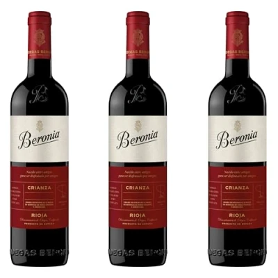 Abbildung von Beronia Crianza Rotwein Wein trocken Rioja Spanien Inkl. FeinWert E Book (3 x 0,75l)