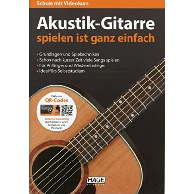 Abbildung von HAGE Musikverlag Akustik Gitarre spielen ist ganz einfach (CD &amp; DVD)