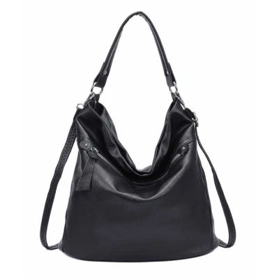 Abbildung von ITALYSHOP24 Schultertasche XL Damen Tasche Shopper Hobo Bag Schultertasche, ein Leichtgewicht, als Handtasche, Henkeltasche tragbar