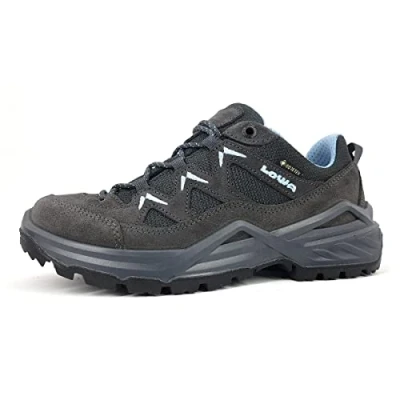 Abbildung von Lowa Sirkos EVO GTX Hikingschuh, Damen, Größe: 43.5, Graphit/eisblau Schuhe