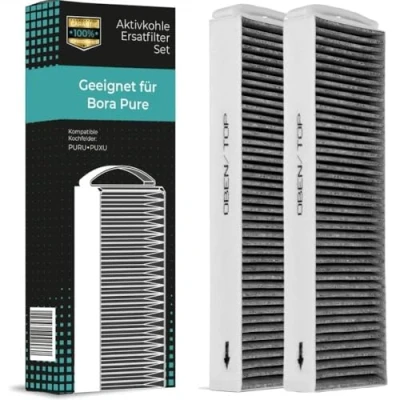Abbildung von WINDKRAFT Aktivkohlefilter (2 Filter) für PUAKF BORA PURE oder PURU Dunstabzugshauben 2er Pack