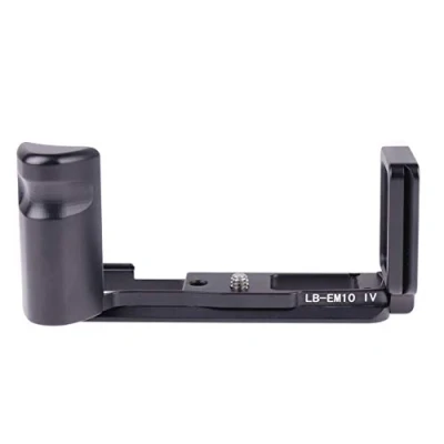 Abbildung von Vertical Stand Schnellwechselplatte L förmiger Halterungshalter Handgriff Bracket Plate für Olympus OM D E M10 Mark IV Kameragehäuse Kompatibel mit Arca Swiss Standard