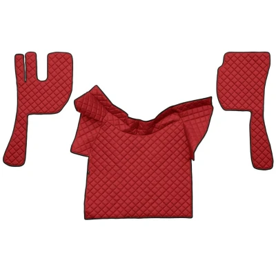 Abbildung von F CORE Eco Leather Q FL02 RED Fußmattensatz Leder 3 Rot