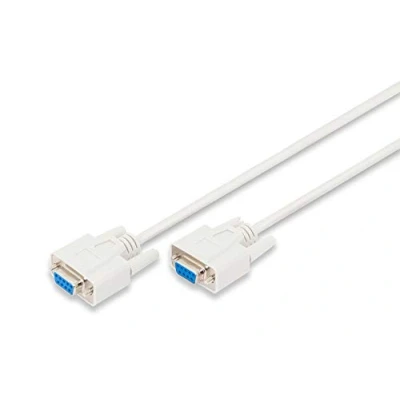 Abbildung von ASSMANN Zero Modem connection cable, D Sub9 F/F, 3.0m, snap hoods, 3 Stück