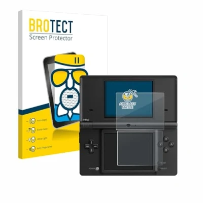 Abbildung von BROTECT Entspiegelungs Schutzglas für Nintendo DSi Schutz Folie Panzerfolie Glas Matt [Extrem Kratzfest 9H, Anti Reflex, Fingerprint]