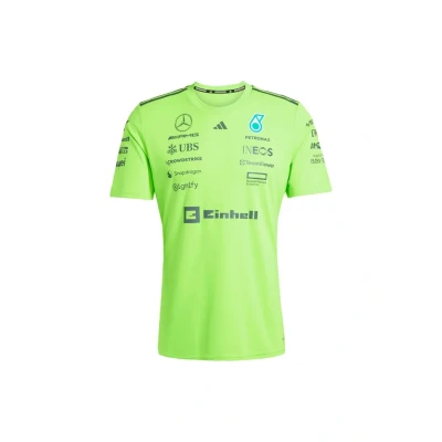 Abbildung von adidas Performance AMG Petronas Formula ONE TEAM Tshirt print Solar green black, Herren, Größe: XS, black