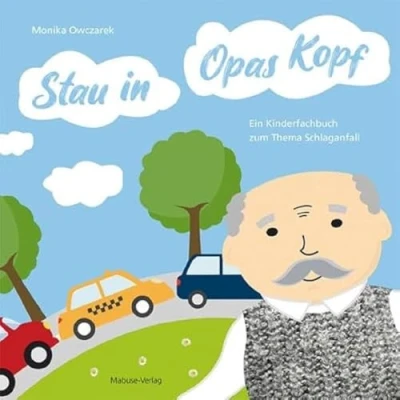 Abbildung von Stau in Opas Kopf. Ein Kinderfachbuch zum Thema Schlaganfall