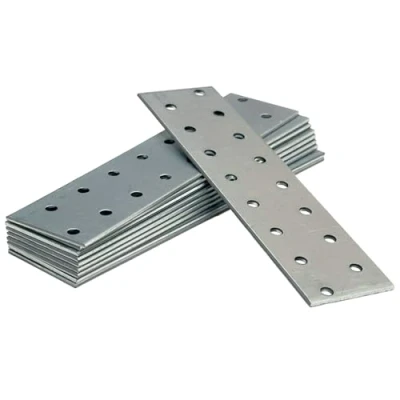 Abbildung von OMIDEAS 10 x Lochplatten (160 40 2) Flachverbinder Holzverbinder Verbindungsplatte Verbinder, Silber Verzinkt