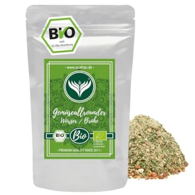 Abbildung von Azafran BIO Gemüsewürzer/Gemüsebrühe bzw Brühe ohne Hefe, Glutamate, Fett und Zucker 500g