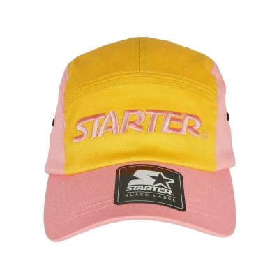 Abbildung von Starter Accessoires Fresh Jockey Cap, Herren, Größe: One Size, C.yellow hibiskuspink