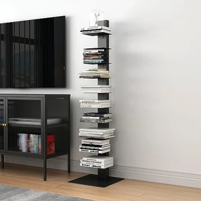Abbildung von en.casa CD Regal, Standregal »Eksjö« 150x39x39 cm Schwarz