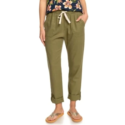Abbildung von Roxy ON THE Seashore Stoffhose, Damen, Größe: Medium, Loden green