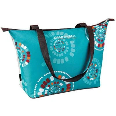 Abbildung von Campingaz Kühltasche Ethnic MiniMaxi 15L, Isoliertasche mit Schulterriemen, kühlt bis zu 10 Std, faltbare Isotasche zum Einkaufen, Camping oder als Picknicktasche