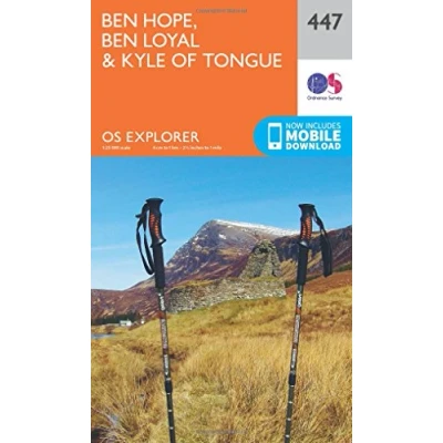 Abbildung von Ben Hope, Loyal and Kyle of Tongue (OS Explorer Map, Band 447)