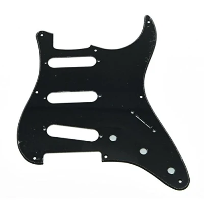 Abbildung von KAISH Northwest Guitars Schlagbrett für Stratocaster, 8 Löcher, amerikanischer Vintage Stil, 1 lagig, Schwarz