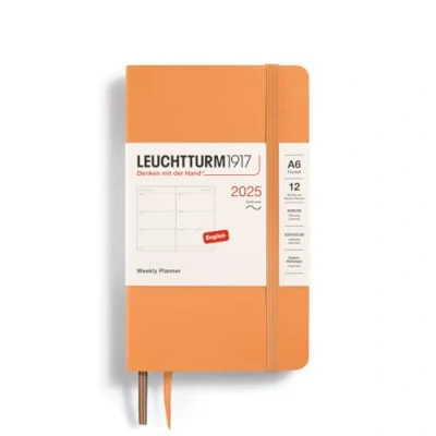 Abbildung von LEUCHTTURM1917 370683 Wochenkalender Pocket (A6) 2025, Softcover, Apricot, Englisch