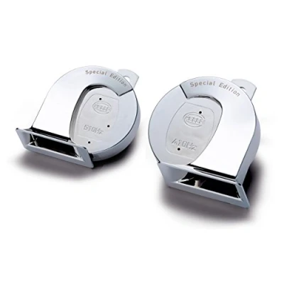 Abbildung von Hella 007728883 Hupenhorn Set, Universelle Passform, 12 V, Chrome