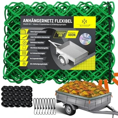 Abbildung von KESSER Laubschutznetz, Anhängernetz Dehnbar feinmaschig mit Haken