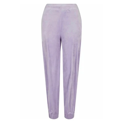 Abbildung von Urban Classics Damen Ladies High Waist Ballon Velvet Sweat Pants Hose, Lavender, S
