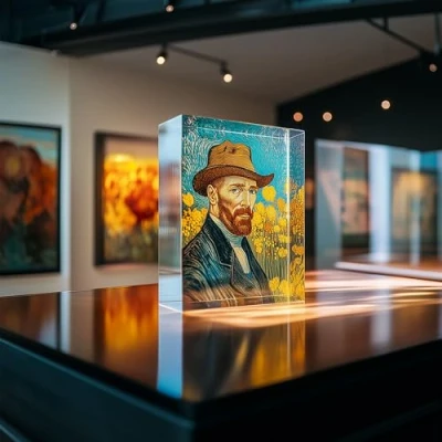 Abbildung von 15 x 20 cm Fotoblock mit ihrem Bild aus original PLEXIGLAS Transparenter Acrylblock, das Foto Geschenk in brillanten Farben als hochwertige Geschenkidee 3D Tiefeneffekt verschiedenen Größen