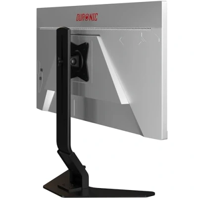 Abbildung von Duronic DM12D1 Monitorfuß Standfuß für 17 27 Zoll Bildschirm Höhenverstellbar 8kg Belastbarkeit VESA 75/100 Neigungswinkel ( ) 15 Drehbar um 360 Monitorständer aus Stahl Pivot