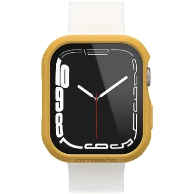 Abbildung von OtterBox Eclipse Bumper mit integrierter Displayschutzglas für Apple Watch Series 9/8/7 45mm, gehärtetes Glas, stoßfeste, sturzsichere und schlanke Schutzhülle Watch, Gelb