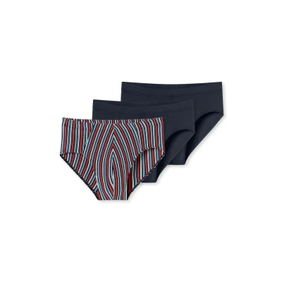 Abbildung von Schiesser 3PACK Supermini Slip, Herren, Größe: Small, Darkblue