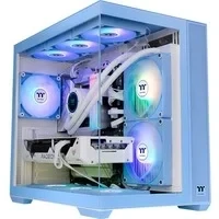 Abbildung von Thermaltake View 380 TG ARGB Mid Tower Chassis 25 Jahre Hydrangea Blue Limited Edition