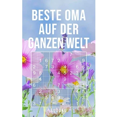Abbildung von Beste Oma Auf Der Ganzen Welt Sudoku: 150+ knifflige Rätsel leicht normal schwer Kleines Taschenbuch mit Lösungen Tolles Geschenk für die liebste Großmutter