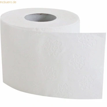 Abbildung von 8 x HygoStar Toilettenpapier Kleinrolle RC 2 lagig 11,5x9,6cm weiß VE=