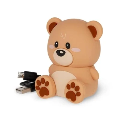 Abbildung von Legami Kabelloser Lautsprecher mit Ständer, The Sound of Cuteness, Teddybär Thema, wiederaufladbar, USB Kabel im Lieferumfang enthalten, kann als Handyhalterung verwendet Werden, 6 x 8 5 cm