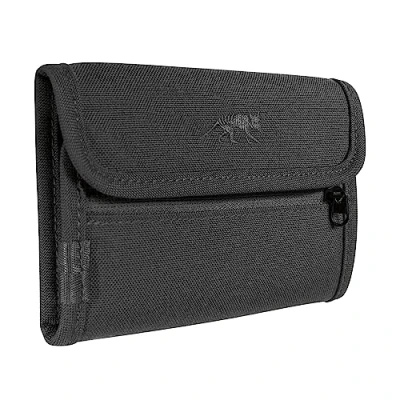Abbildung von Tasmanian Tiger TT ID Wallet Klettverschluss Geldbörse mit 3 Kreditkarten Fächer, 2 Sichtfenster, Geldscheinfach und RV Fach für Münzgeld (black), 14 x 10 cm