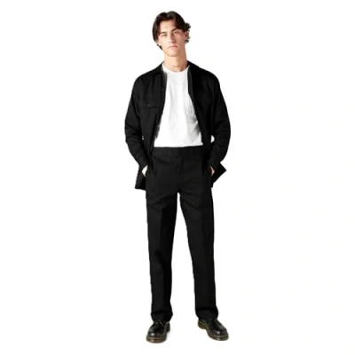 Abbildung von Dickies Herren Big Tall Langarm Arbeitshemd, schwarz, 2 Jahre