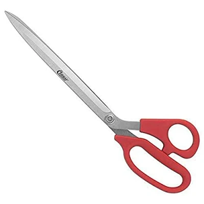 Abbildung von Clauss 18190 Schere, abgewinkelt, Tapezierschere, 29,3 cm, rot