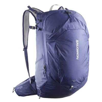 Abbildung von Salomon Trailblazer 30, Unisex Wanderrucksack, Vielseitigkeit, Einfach zu handhaben, Komfort und geringes Gewicht, Mazarine Blue / Ghost Gray 16 4703 Tcx, NS