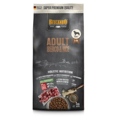 Abbildung von Belcando Adult Iberico &amp; Rice [1 kg] Hundefutter Trockenfutter für Hunde Alleinfuttermittel ausgewachsene Aller Rassen ab 1 Jahr