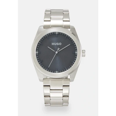 Abbildung von HUGO Bright Uhr silbercoloured, Herren, Größe: One Size, Silber coloured