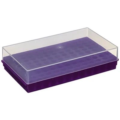 Abbildung von neoLabLine Polypropylen Combi Rack mit 96 Plätze für Reaktionsgefäße, Autoklavierbar, Violett