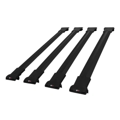 Abbildung von Apline Kompatibel mit Renault Trafic 2014 2024 Relingträger FLY Modell Dachträger 4 Bars Gepackträger SCHWARZ