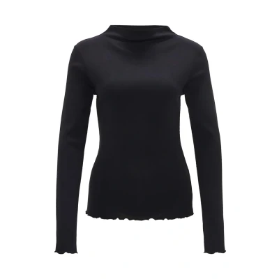 Abbildung von OPUS Langarmshirt Soninchen Strickpullover, Damen, Größe: 44, Black