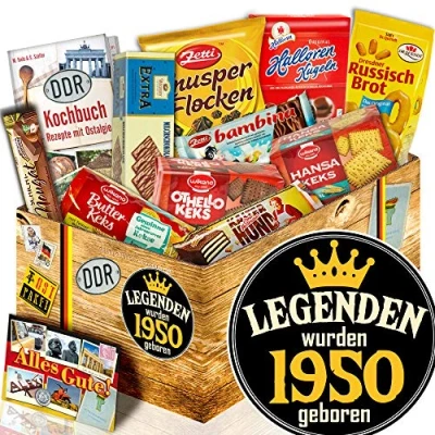 Abbildung von Keks Schachtel/Ost Box/Legenden 1950 / Geschenke für Mann