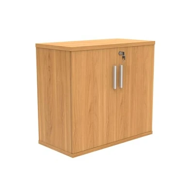 Abbildung von office hippo Strapazierfähiges, Robustes Möbelstück, anpassbare Regalbretter und Füße, verschließbarer Schrank, Bürostauraum, melaminbeschichtete Spanplatte, 80 x 40 73 cm, Norwegische Buche