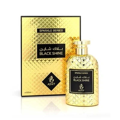 Abbildung von AYAT PERFUMES Eau de Parfum Sparkle Serie 100 ml arabischer Duft für Männer und Frauen ein sinnlicher orientalischer Duft, entworfen hergestellt in Dubai Black Shine