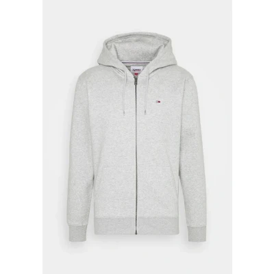 Abbildung von Tommy Jeans Regular ZIP HOOD Sweatjacke, Herren, Größe: XXS, Light grey heather