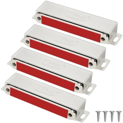 Abbildung von Magnetschnäpper Balkontür Tür Magnet Schranktür Jiayi 4 Stück Türmagnete für Möbel 40kg Magnete Schranktüren Edelstahl Schrankmagnete Stark Möbelmagnet Türschließer Magnetverschluss Schrank