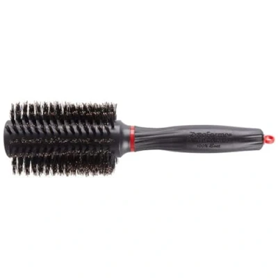 Abbildung von Olivia Garden Haar Rundbürste Pro Forme 33, 33/ 64 mm mit reinen Wildschweinborsten