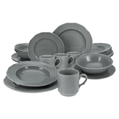 Abbildung von CreaTable Kombiservice &quot;Arianne&quot;, (Set, 20 tlg.), Vintage Look, ausdrucksstarkes Relief