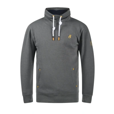 Abbildung von Solid Sdkaan Sweatshirt, Herren, Größe: Large, Grey melange